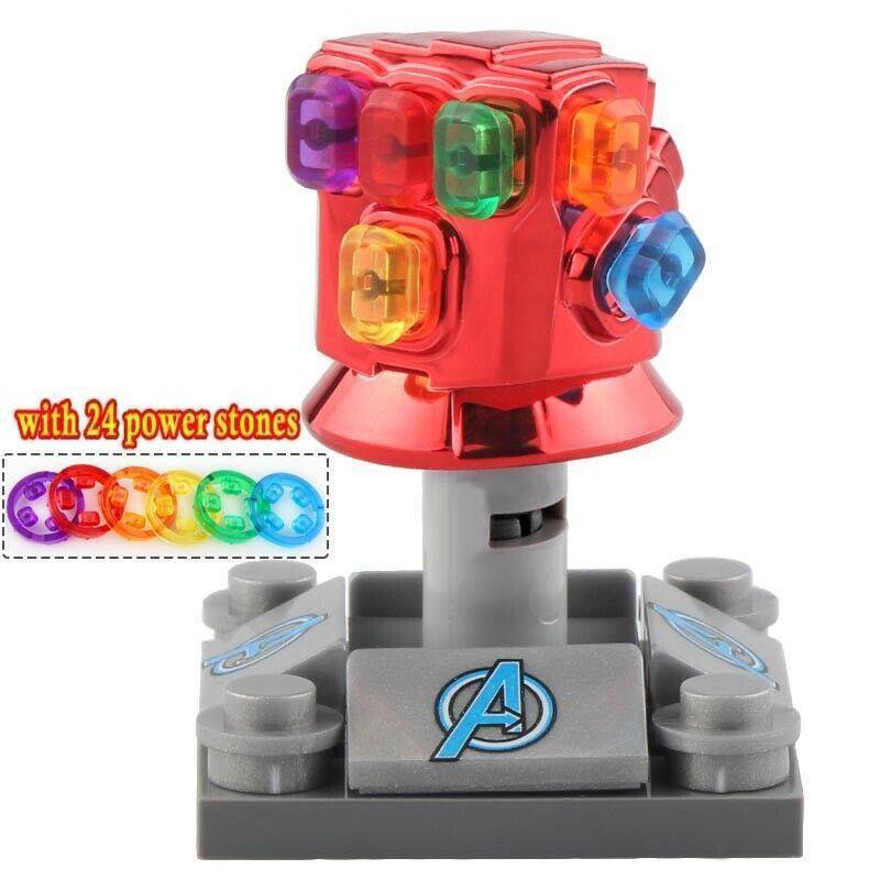 Nano Infinity Gauntlet (With 24Pcs Stones) Marvel Endgame Minifigures Toy