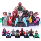 8pcs Wandavision Scarlet Witch Agatha Harkness Quicksilver Monica Minifigures