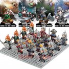 16pcs Romance of the Three Kingdoms the Wei Wu the Shu Han Soldiers Minifigures