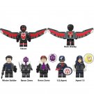 6pcs Marvel The Falcon and the Winter Soldier John Walker Baron Zemo Minifigures