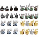 30pcs The Lord of the Rings Dol Amroth Rohan Elves Middle Earth Army Minifigures