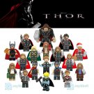 18pcs/set Different Style Thor Odinson Avengers Marvel Super Heroes Minifigures