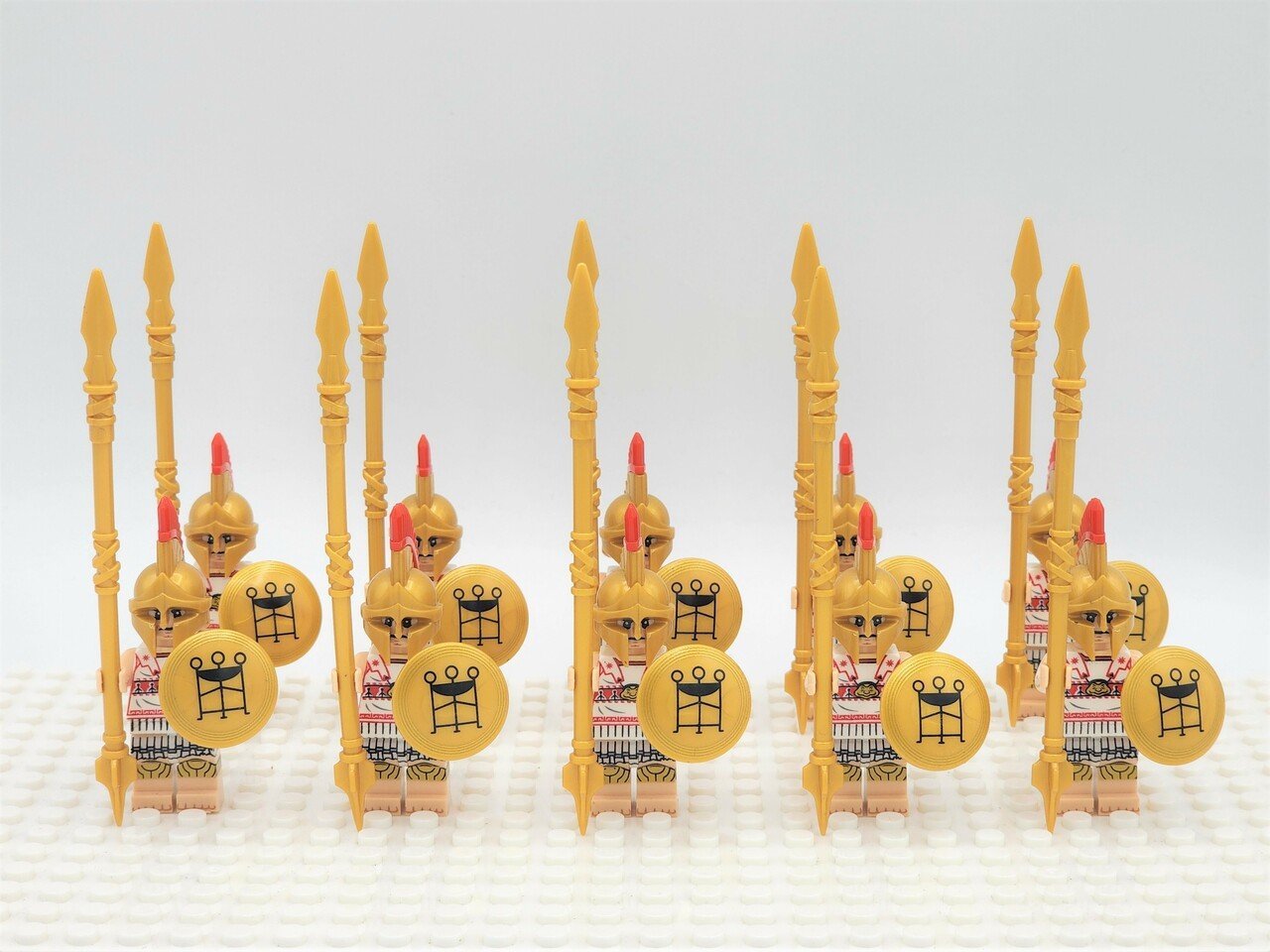 10pcs Ancient Greece Hoplites the Legion Greek Hoplites Minifigures Toys