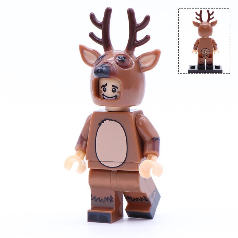 Elk Moose Guy - Mascot Animal Costume Minifigures Toy