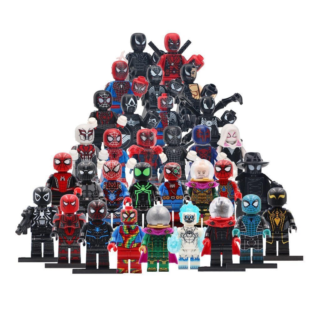 32pcs Different Spider-man Spider-Verse Venom Ghost-Spider Mysterio Minifigures