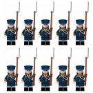 10pcs Napoleonic Wars Prussian Landwehr Regiment Minifigures Building Toys