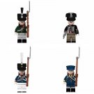 4pcs Napoleonic Wars Prussian Infantry Soldiers Minifigures Building Toys