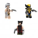 3pcs Marvel Comics X Lives of Wolverine Minifigures X-men Marvel Superhero