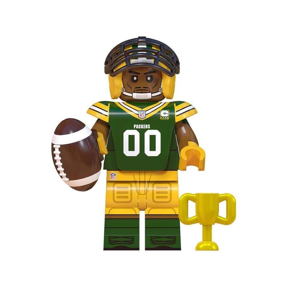 Football Player Packers NFL Super Bowl Rugby Players Minifigures Accessories