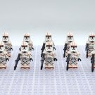 10pcs Star Wars Phase 2 Desert Clone Troopers Minifigures Weapons Accessories