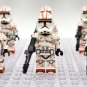 10pcs Star Wars Phase 2 Desert Clone Troopers Minifigures Weapons Accessories