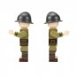 4pcs WW2 World War II French Soldiers Minifigures Set Accessories