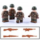 4pcs Korean War (1951) US Army 2nd Infantry Division Minifigures Set Accessories