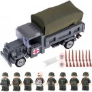WW2 German Heer Soldiers Kfz. 305 Blitz Transport Minifigures Accessories