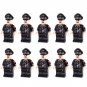 10pcs WW2 German Army 3rd SS Division Totenkopf Officers Minifigures Accessories