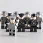 8pcs WW2 Mixed German Army Soldiers Officer Minifigures Weapons Accessories