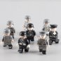 8pcs WW2 Mixed German Army Soldiers Officer Minifigures Weapons Accessories