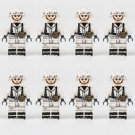 8pcs WW2 German Assault Infantry Winter Uniform Minifigures Accessories