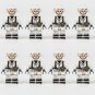 8pcs WW2 German Assault Infantry Winter Uniform Minifigures Accessories