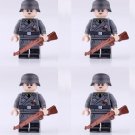 4pcs WW2 German Tank Crewman Minifigures Weapons and Accessories