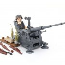 WW2 German Army Flak 38 AA Gun Artillery Soldier Minifigures Accessories
