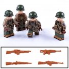 4pcs WW2 US Army The 2nd Infantry Division Minifigures Korean War (1951)