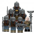 8pcs Warhammer 40K Death Korps Minifigures Set Commissar Veteran Guardsmen