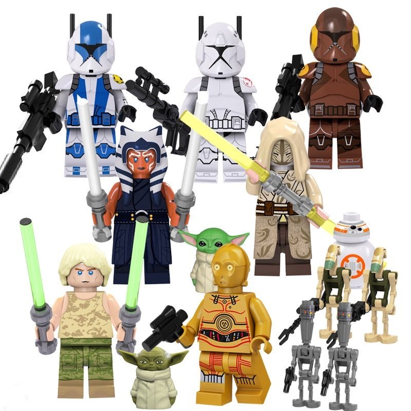8pcs Star Wars Special Ops trooper Ahsoka Luke C-3PO Temple Guard Minifigures