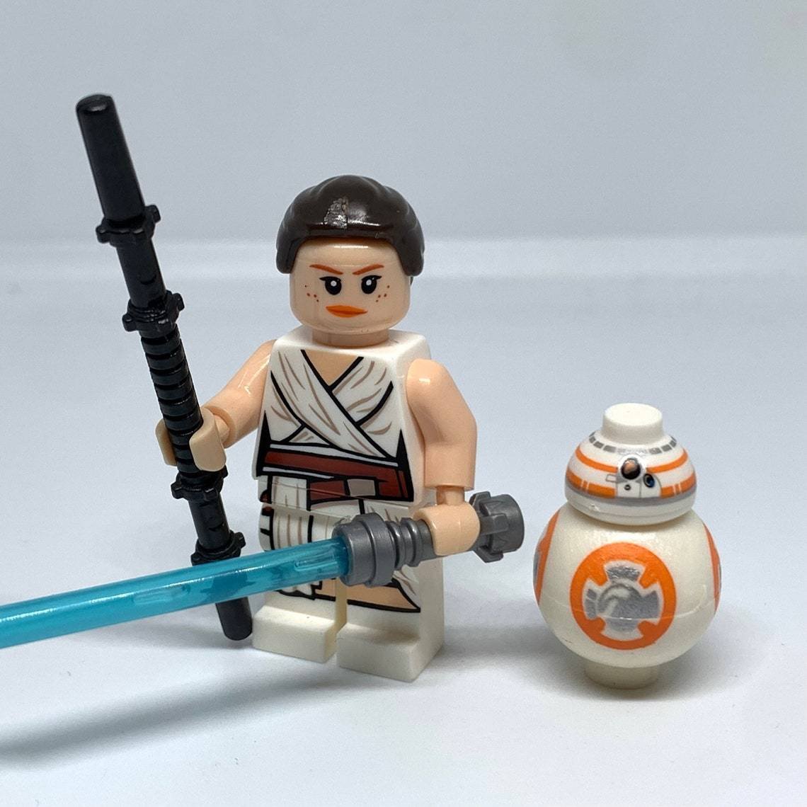 Rey and BB-8 Minifigures Star Wars The Rise of Skywalker Droid and Jedi