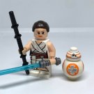 Rey and BB-8 Minifigures Star Wars The Rise of Skywalker Droid and Jedi