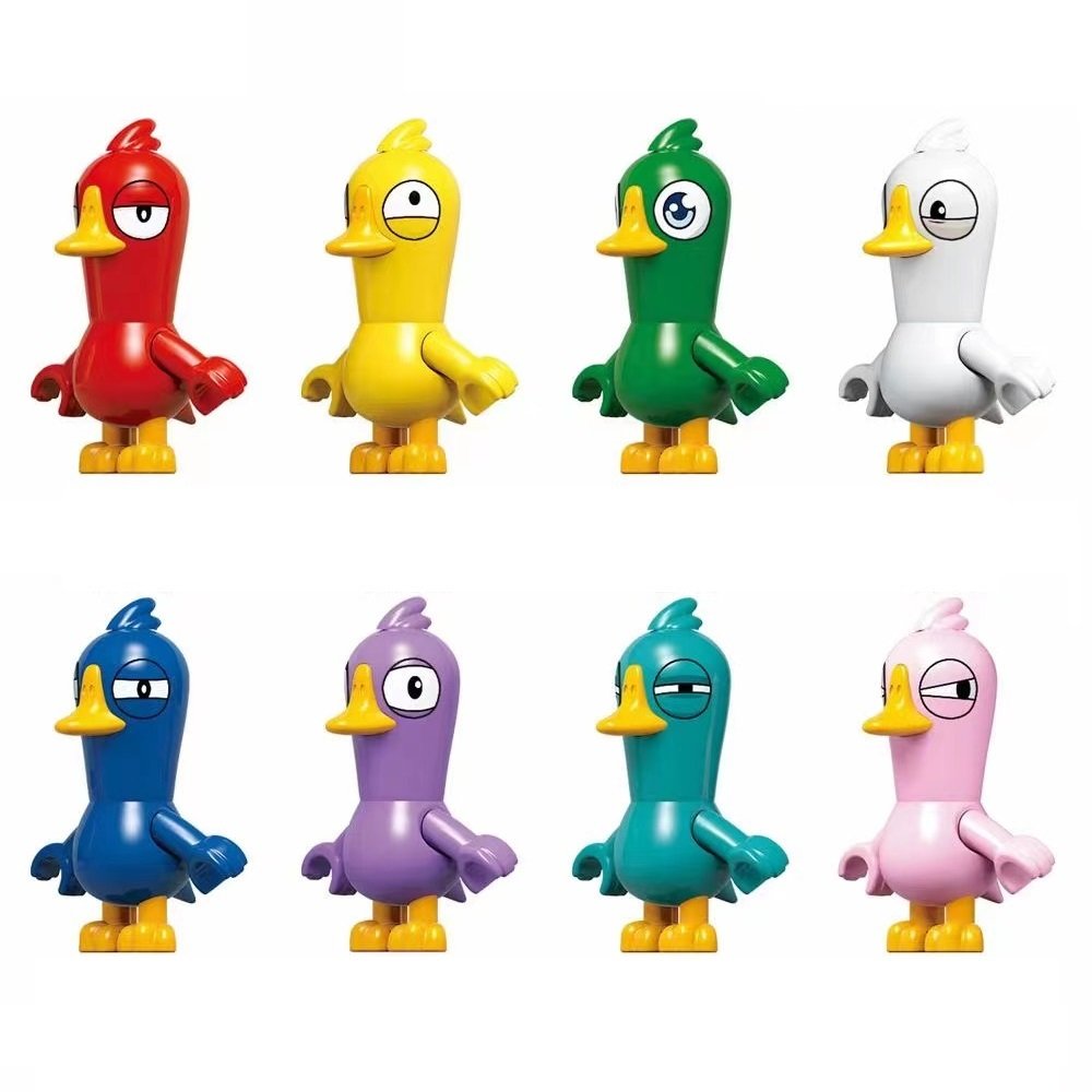 8pcs Goose Goose Duck Minifigures Set Game Series Collection Toys