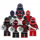 8pcs Various Spider-Man Miles Morales Suit Variants Minifigures Set