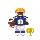 Football Player Chargers Super Bowl NFL Rugby Players Minifigures Accessories