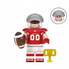 Football Player Cardinals Super Bowl NFL Rugby Players Minifigures Accessories