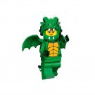 Green Dragon costume girl Custom Minifigures Accessories