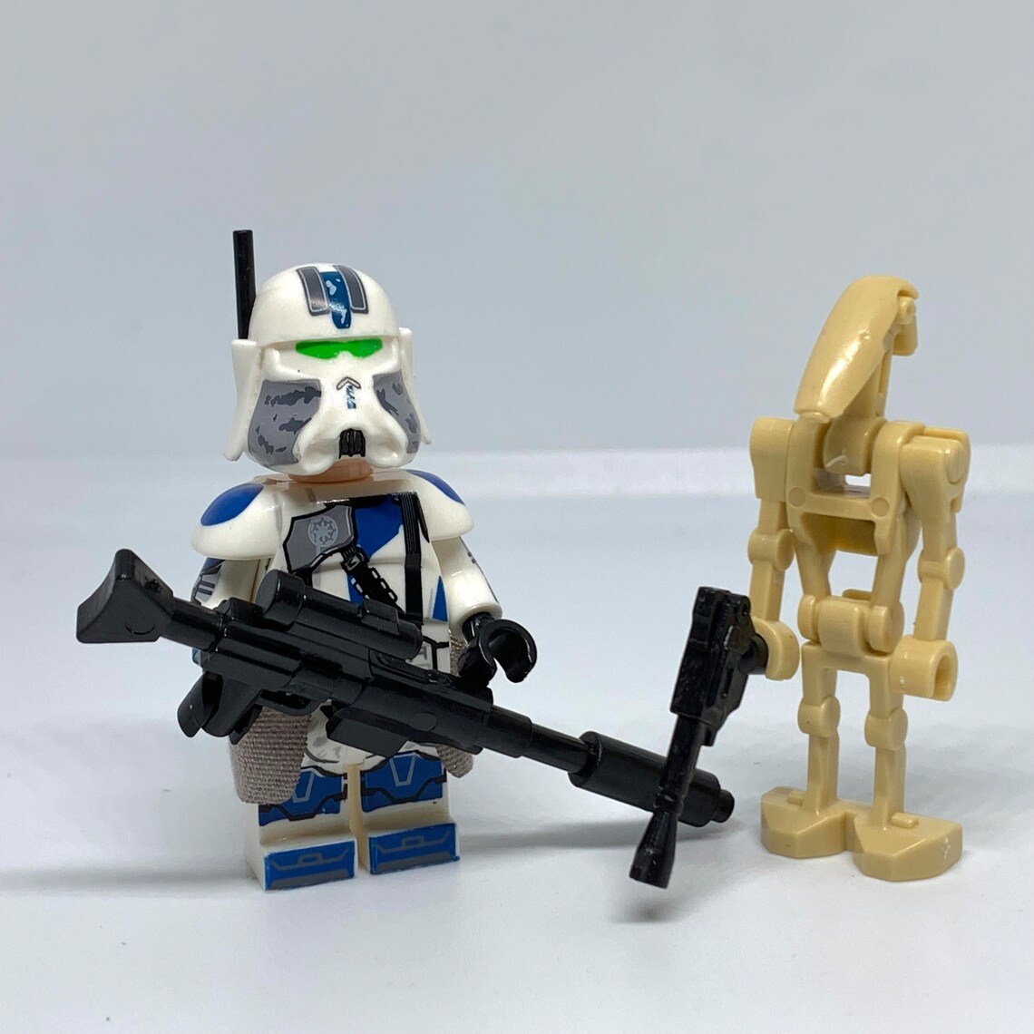 Star Wars 501st Heavy Assault Trooper vs Battle Droid Minifigures Accessories