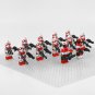 12pcs Star Wars Commander Fox Thorn Coruscant Guard Minifigures Accessories