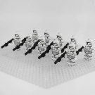 10pcs Star Wars Phase 1 Clone Troopers Minifigures Weapons and Accessories