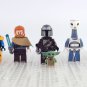 7pcs Star Wars Mandalorian Cad Bane Obi-Wan Luke Skywalker Taun We Minifigures