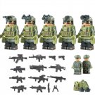 5pcs Modern War Ukrainian Army Territorial Defenders Minifigures Accessories