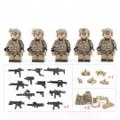 5pcs US Army 1st Special Forces Operational Detachment Minifigures Accessories