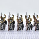 10pcs Crusades Teutonic Knights Heavy Armor Minifigures Accessories
