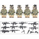 5pcs German Special Forces Kommando Spezialkrafte KSK Minifigures Accessories