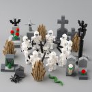Halloween Party Graveyard Tombstone Skeleton Soldiers Minifigures Accessories