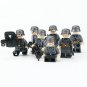9pcs WW2 German 1st Infantry Division Officer soldiers Minifigures Accessories
