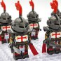 10pcs Crusades The Knights Templar Heavy Armor Minifigures Accessories