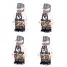 4pcs  WW2 German Wehrmacht Winter Soldiers Minifigures Accessories