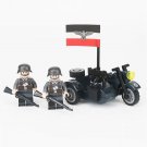 WW2 German Soldiers Rifle Motorcycle Vehicle Minifigures Accessories