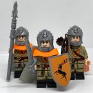 3pcs Game of Thrones Baratheon Stag Knights Swordsman Archer Minifigures Set