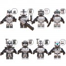 8pcs Star Wars 104th Battalion Wolfpack Clone Troopers Minifigures Accessories